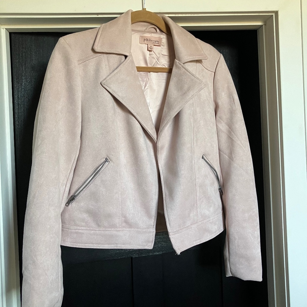 Blush Pink Poly/Span Jacket